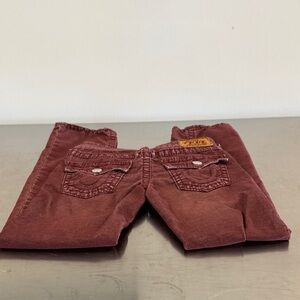 True Religion Kids Maroon Jeans